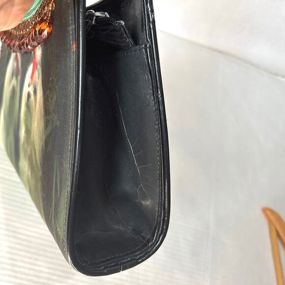 Christmas, Festive Maltese Dog Gold Tassel Beads Tote, Shoulder & Hand Bag - Picture 7 of 9